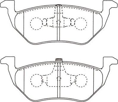 Kavo Parts BP-4578 - Bremžu uzliku kompl., Disku bremzes autodraugiem.lv