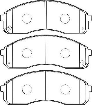 Kavo Parts BP-4008 - Bremžu uzliku kompl., Disku bremzes autodraugiem.lv