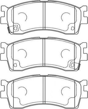 Kavo Parts BP-4007 - Bremžu uzliku kompl., Disku bremzes autodraugiem.lv