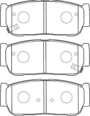 Kavo Parts BP-4019 - Bremžu uzliku kompl., Disku bremzes autodraugiem.lv