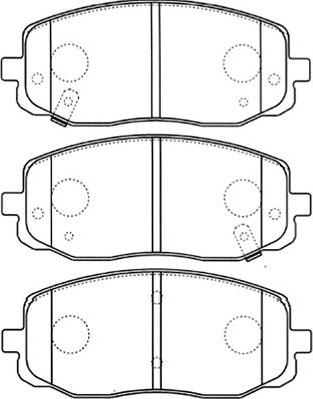 Kavo Parts BP-4015 - Bremžu uzliku kompl., Disku bremzes autodraugiem.lv