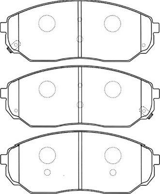 Kavo Parts BP-4010 - Bremžu uzliku kompl., Disku bremzes autodraugiem.lv