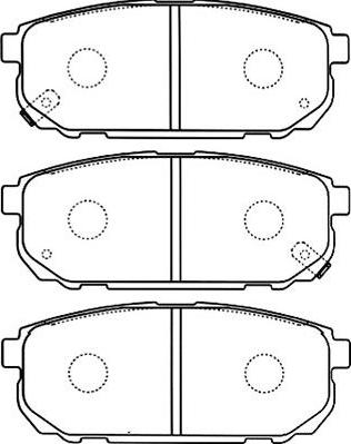 Kavo Parts BP-4011 - Bremžu uzliku kompl., Disku bremzes autodraugiem.lv