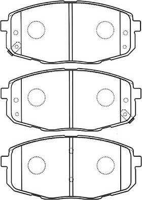 Kavo Parts BP-4013 - Bremžu uzliku kompl., Disku bremzes autodraugiem.lv