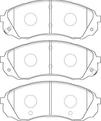 Kavo Parts BP-4022 - Bremžu uzliku kompl., Disku bremzes autodraugiem.lv