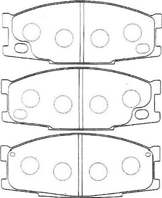 Kavo Parts BP-5549 - Bremžu uzliku kompl., Disku bremzes autodraugiem.lv