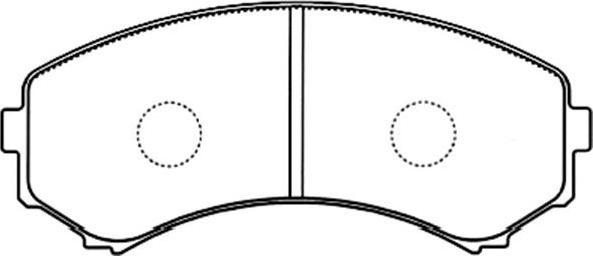 Kavo Parts BP-5545 - Bremžu uzliku kompl., Disku bremzes autodraugiem.lv