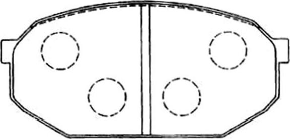 Kavo Parts BP-5547 - Bremžu uzliku kompl., Disku bremzes autodraugiem.lv