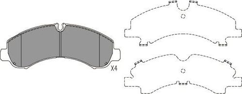 Kavo Parts BP-5559 - Bremžu uzliku kompl., Disku bremzes autodraugiem.lv