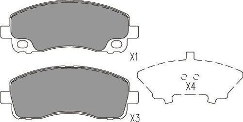 Kavo Parts BP-5564 - Bremžu uzliku kompl., Disku bremzes autodraugiem.lv