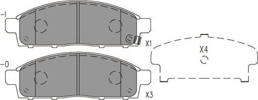 Kavo Parts BP-5566 - Bremžu uzliku kompl., Disku bremzes autodraugiem.lv