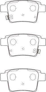 Kavo Parts BP-5568 - Bremžu uzliku kompl., Disku bremzes autodraugiem.lv