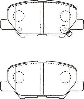 Kavo Parts BP-5562 - Bremžu uzliku kompl., Disku bremzes autodraugiem.lv