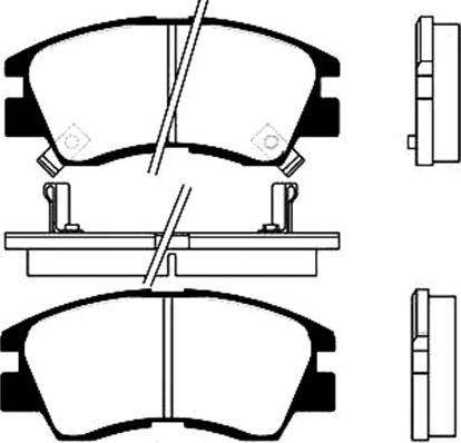 Kavo Parts BP-5506 - Bremžu uzliku kompl., Disku bremzes autodraugiem.lv