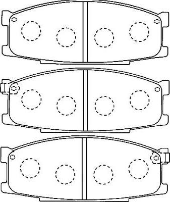 Kavo Parts BP-5537 - Bremžu uzliku kompl., Disku bremzes autodraugiem.lv