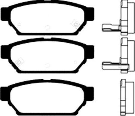 Japanparts JPP596AF - Bremžu uzliku kompl., Disku bremzes autodraugiem.lv