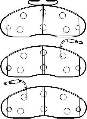 Kavo Parts BP-6598 - Bremžu uzliku kompl., Disku bremzes autodraugiem.lv