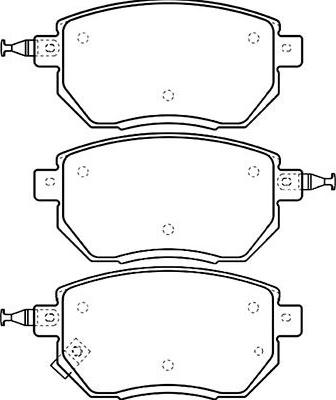 Kavo Parts BP-6593 - Bremžu uzliku kompl., Disku bremzes autodraugiem.lv