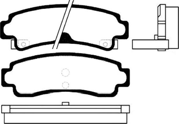 Kavo Parts BP-6550 - Bremžu uzliku kompl., Disku bremzes autodraugiem.lv