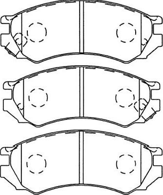 Kavo Parts BP-6564 - Bremžu uzliku kompl., Disku bremzes autodraugiem.lv