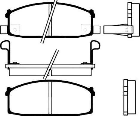 Kavo Parts BP-6509 - Bremžu uzliku kompl., Disku bremzes autodraugiem.lv