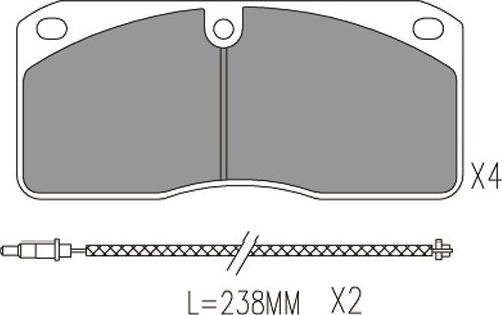 Kavo Parts BP-6640 - Bremžu uzliku kompl., Disku bremzes autodraugiem.lv