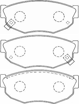 Kavo Parts BP-6610 - Bremžu uzliku kompl., Disku bremzes autodraugiem.lv