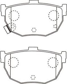 Kavo Parts BP-6617 - Bremžu uzliku kompl., Disku bremzes autodraugiem.lv