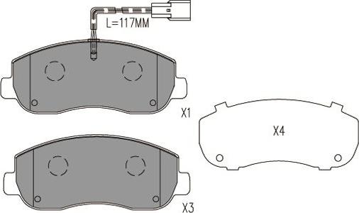 Kavo Parts BP-6635 - Bremžu uzliku kompl., Disku bremzes autodraugiem.lv