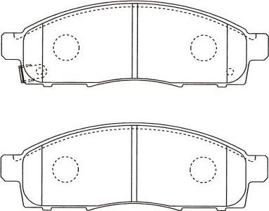 Kavo Parts BP-6631 - Bremžu uzliku kompl., Disku bremzes autodraugiem.lv