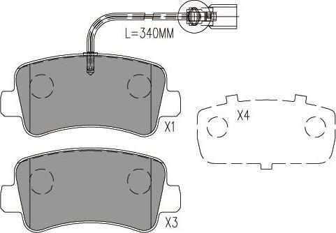 Kavo Parts BP-6629 - Bremžu uzliku kompl., Disku bremzes autodraugiem.lv