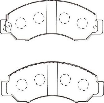 Kavo Parts BP-6624 - Bremžu uzliku kompl., Disku bremzes autodraugiem.lv