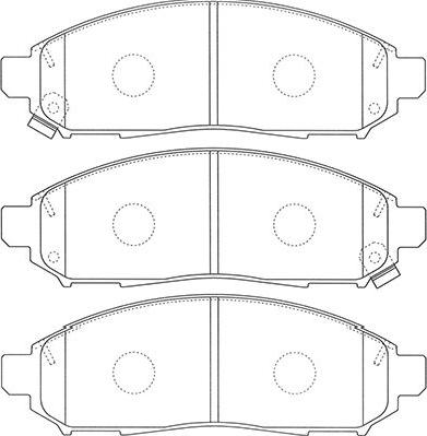 Kavo Parts BP-6620 - Bremžu uzliku kompl., Disku bremzes autodraugiem.lv