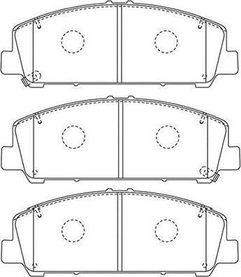 Kavo Parts BP-6621 - Bremžu uzliku kompl., Disku bremzes autodraugiem.lv