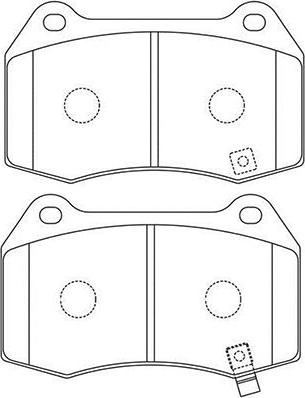 Kavo Parts BP-6622 - Bremžu uzliku kompl., Disku bremzes autodraugiem.lv