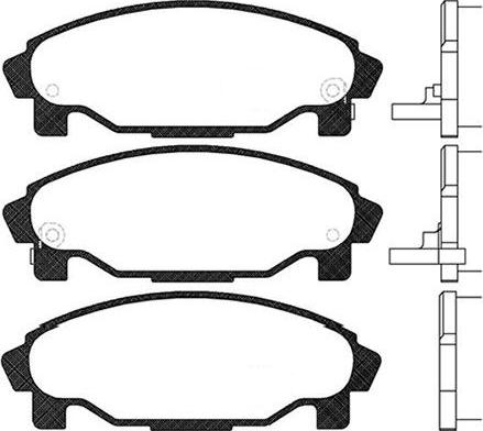 Kavo Parts BP-1509 - Bremžu uzliku kompl., Disku bremzes autodraugiem.lv