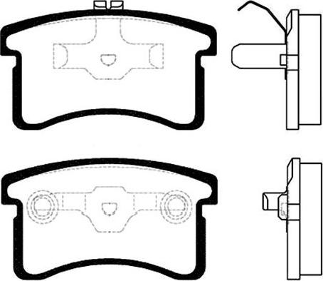 BENDIX DB1303 - Bremžu uzliku kompl., Disku bremzes autodraugiem.lv