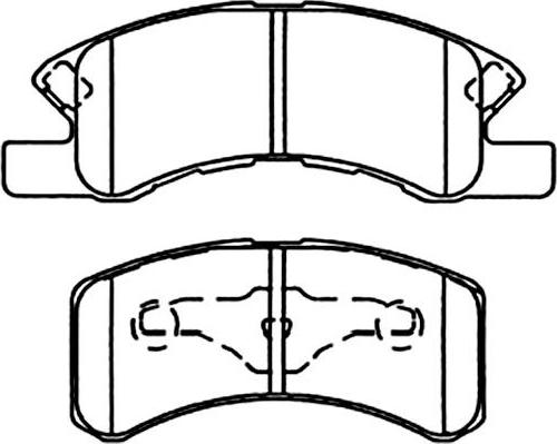 Kavo Parts BP-1514 - Bremžu uzliku kompl., Disku bremzes autodraugiem.lv