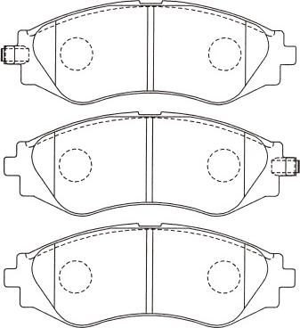 Kavo Parts BP-1003 - Bremžu uzliku kompl., Disku bremzes autodraugiem.lv