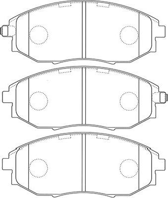 Kavo Parts BP-1014 - Bremžu uzliku kompl., Disku bremzes autodraugiem.lv