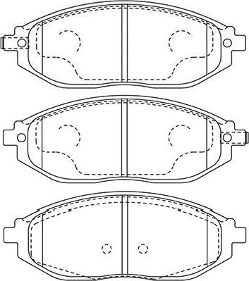 Kavo Parts BP-1016 - Bremžu uzliku kompl., Disku bremzes autodraugiem.lv