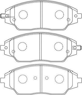 Kavo Parts BP-1018 - Bremžu uzliku kompl., Disku bremzes autodraugiem.lv