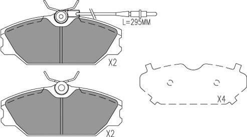 Kavo Parts BP-1025 - Bremžu uzliku kompl., Disku bremzes autodraugiem.lv