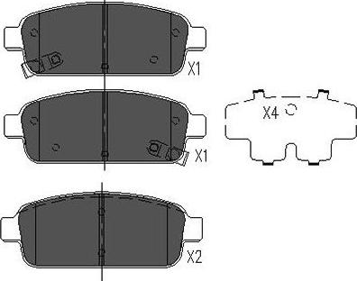 Kavo Parts BP-1022 - Bremžu uzliku kompl., Disku bremzes autodraugiem.lv