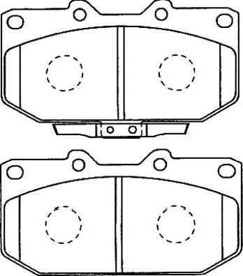 Kavo Parts BP-8016 - Bremžu uzliku kompl., Disku bremzes autodraugiem.lv