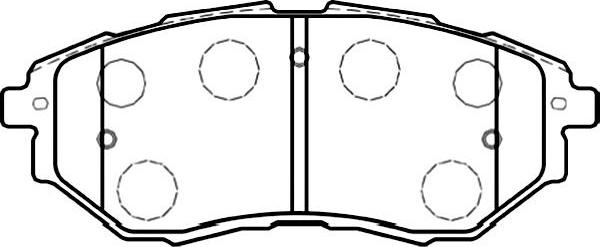 Kavo Parts BP-8020 - Bremžu uzliku kompl., Disku bremzes autodraugiem.lv