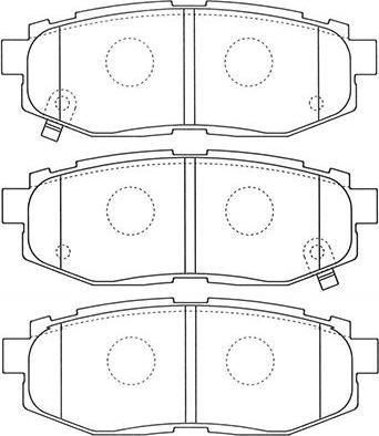 Kavo Parts BP-8023 - Bremžu uzliku kompl., Disku bremzes autodraugiem.lv