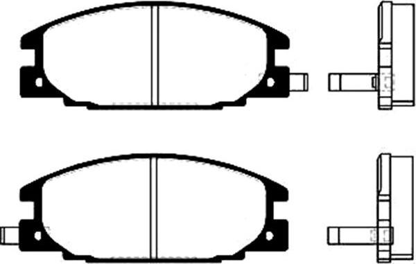 Kavo Parts BP-3500 - Bremžu uzliku kompl., Disku bremzes autodraugiem.lv