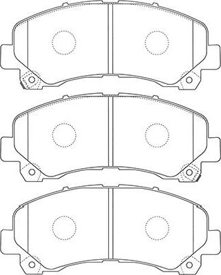 Kavo Parts BP-3517 - Bremžu uzliku kompl., Disku bremzes autodraugiem.lv