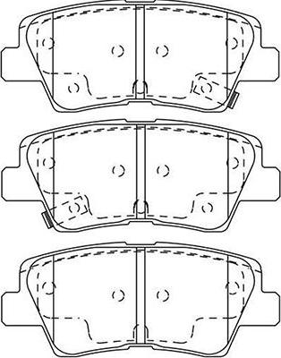 Kavo Parts BP-3044 - Bremžu uzliku kompl., Disku bremzes autodraugiem.lv